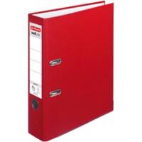 herlitz maX.file protect Ordner A4 80 mm Rot 2 Ringe 5480306 Pappkarton, PP (Polypropylen) Texturiert Hochformat