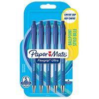 Papermate FlexGrip Ultra Kugelschreiber Blau Mittel 0.5 mm 5 Stück