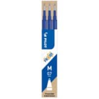 Pilot FriXion Ball Clicker Tintenrollermine 0.35 mm Mittel Blau 3 Stück