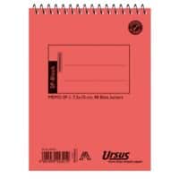 Ursus-Stil 75 x 100 mm Spiralbingung oben Orange Pressspanumschlag Notizbuch quadratisch 48 Blatt