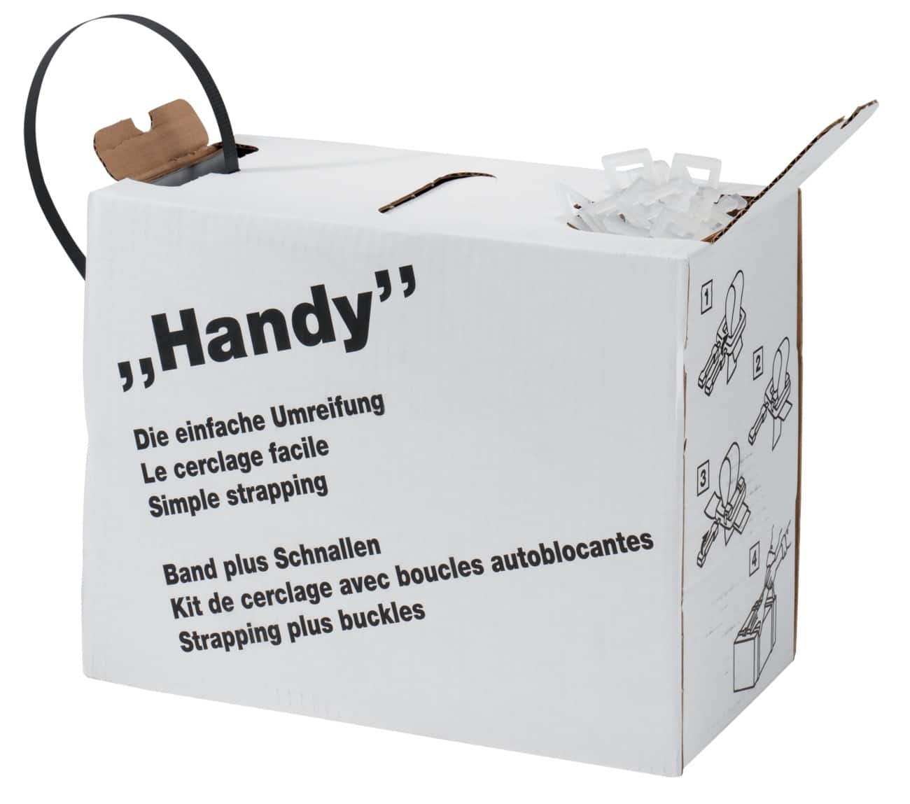 NIPS Umreifungs-Set 140803001 Schwarz, Transparent 1,2 cm