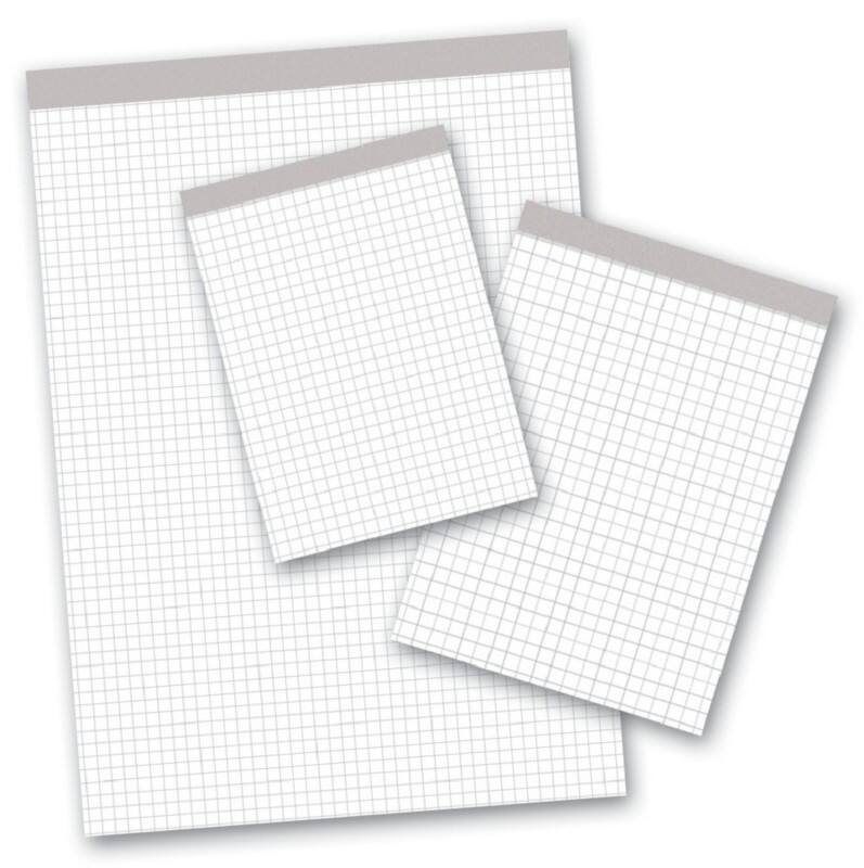 Ursus Style Notizblock DIN A6 Kariert Geheftet Papier Weiß Perforiert 200 Seiten Pack 10