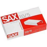 SAX 10/5 Heftklammern 1-105-00 Zink Silber 1000 Stück