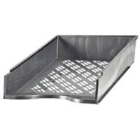Bene Briefablage 60100 DIN A4 Polystyrol Metallic Silber 25,5 x 37 x 6,5 cm