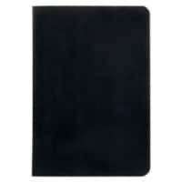 Ursus Style A6 Casebound Schwarzes Wachstuch Stoffhülle Umschlag Notizbuch Quadratisch 48 Blatt