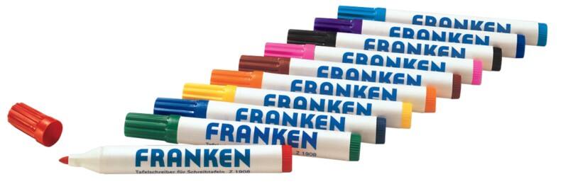 Franken Whiteboard-Marker Färbig sortiert 10 Stück