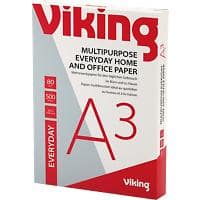 Viking Everyday DIN A3 Kopier-/ Druckerpapier 80 g/m² Glatt Weiß 500 Blatt