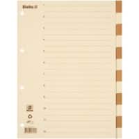 Biella Blanko Register DIN A4 Braun, Beige 12-teilig Pappkarton 12 Blatt