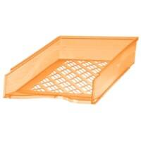 Bene Briefablage 60100 DIN A4 Polystyrol Transparent Orange 25,5 x 37 x 6,5 cm