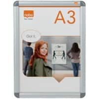 Nobo Premium Plus Klapprahmen Nicht magnetisch 33,9 (B)x46,3 (H) cm Aluminium Weiß