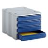 Styro Schubladenbox 8501 Polystyrol Blau, Grau 27 x 35,5 x 24 cm