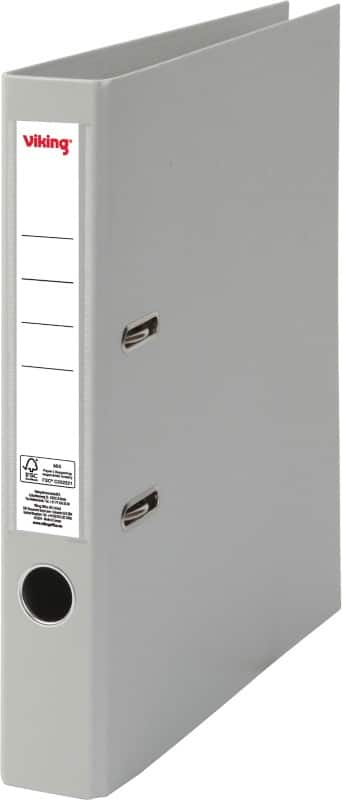 Viking Premium Schmal Ordner A4 50 mm Grau 2 Ringe Kunststoff Matt Hochformat