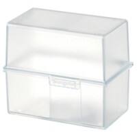 HAN Karteikartenbox DIN A7 300 Karten Transparent 12,1 x 7,4 x 10,1 cm