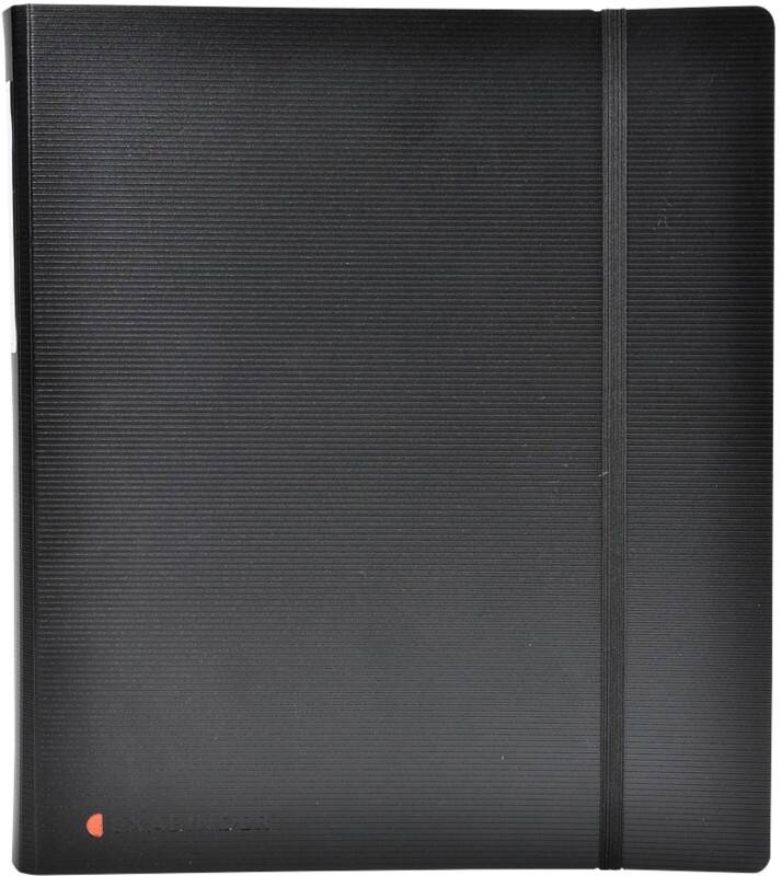 Exacompta Präsentations-Ringbuch Polypropylen DIN A4 4 Ringe 33 mm Schwarz