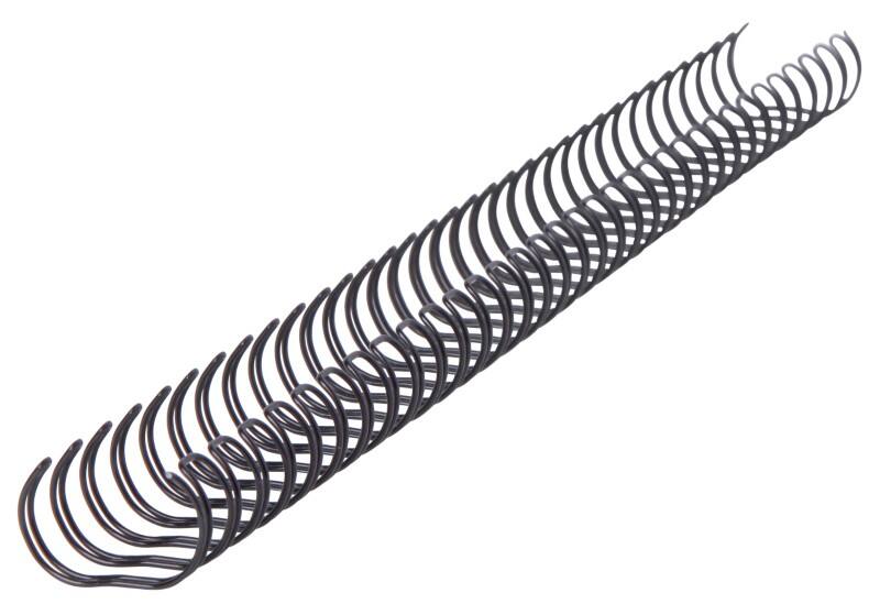 GBC Metall Drahtbinderücken Schwarz 14 mm 125 Blatt DIN A4 100 Stück