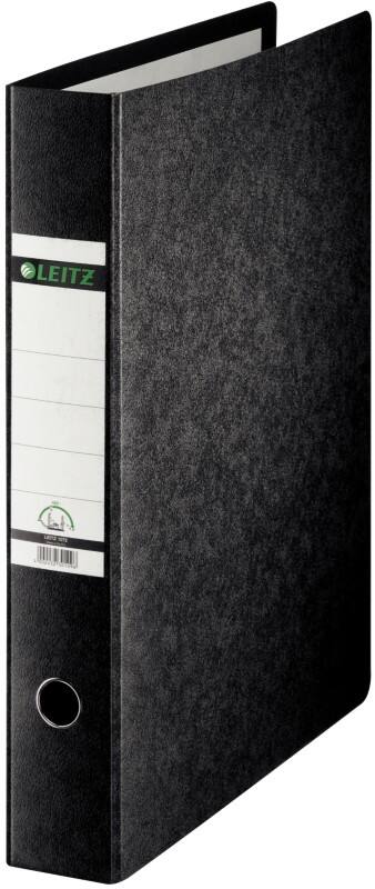 Leitz 180° Ordner Breit A3 80 mm Schwarz 2 Ringe 1072 Hartpappe Wolkenmarmor Hochformat