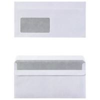 Niceday Briefumschläge DL 75 g/m² Weiß Mit Fenster Selbstklebend 1000 Stück