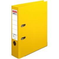 herlitz maX.file Protect plus Ordner A4 80 mm Gelb 2 Ringe Pappkarton, PP (Polypropylen) Texturiert