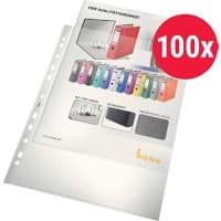 Bene Prospekthüllen 207365CL DIN A4 Polypropylen Universallochung 60 Mikron Glasklar 100 Stück