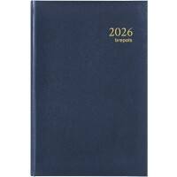Brepols Saturnus Luxe Lima Terminplaner 2026 Spezial 1 Tag / 1 Seite Deutsch, Englisch, Französisch, Niederländisch Blau