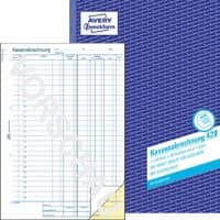 AVERY Zweckform Kassenbuch 428 Weiß, Gelb A4 Perforiert 2 à 50 Blatt