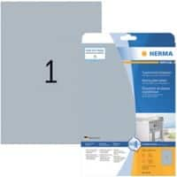 HERMA Typenschildetiketten 4224 Silber DIN A4 210 x 297 mm 25 Blatt à 1 Etiketten