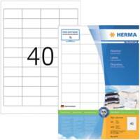 HERMA Universaletiketten 4474 Weiß DIN A4 48,5 x 25,4 mm 100 Blatt à 40 Etiketten