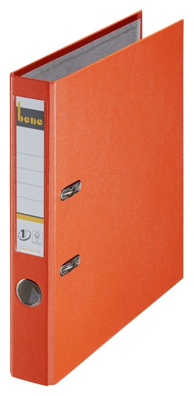 Bene No.1 Power Ordner Schmal A4 52 mm Orange 2 Ringe 291600 Kunststoff Hochformat