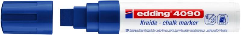 Edding Fenstermarker Window/4-4090003, blau, Keilspitze, Strichbreite 4-15 mm