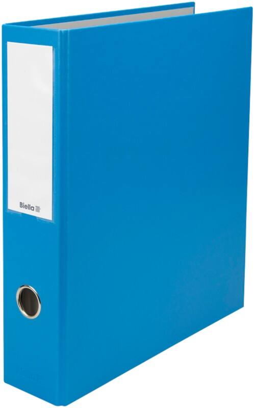 Biella Dinor-Quator Breit Doppelordner A4 70 mm Blau 4 Ringe 12644705U Pappkarton, PP (Polypropylen)