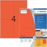 HERMA SPECIAL Universaletiketten 4397 DIN A4 Rot 105 x 148 mm 100 Blatt à 4 Etiketten