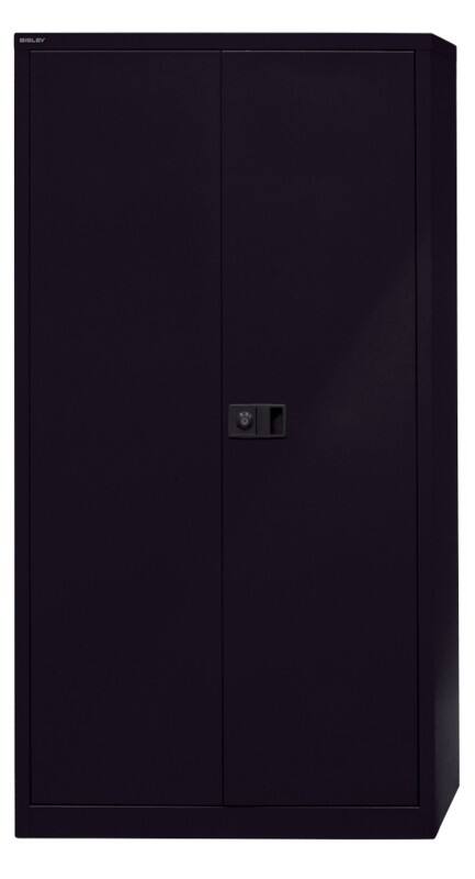 Bisley Universal Aufbewahrungsschank Stahl 3 Fachböden 914 x 400 x 1.806 mm Schwarz