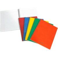 AURORA Notizbuch DIN A4 Liniert Spiralbindung Pappe Farbig sortiert Nicht perforiert 120 Seiten