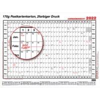 Güss Kalender GmbH Jahresplaner A1 2022 1 Jahr pro Seite Quer Weiß 60 x 100 cm