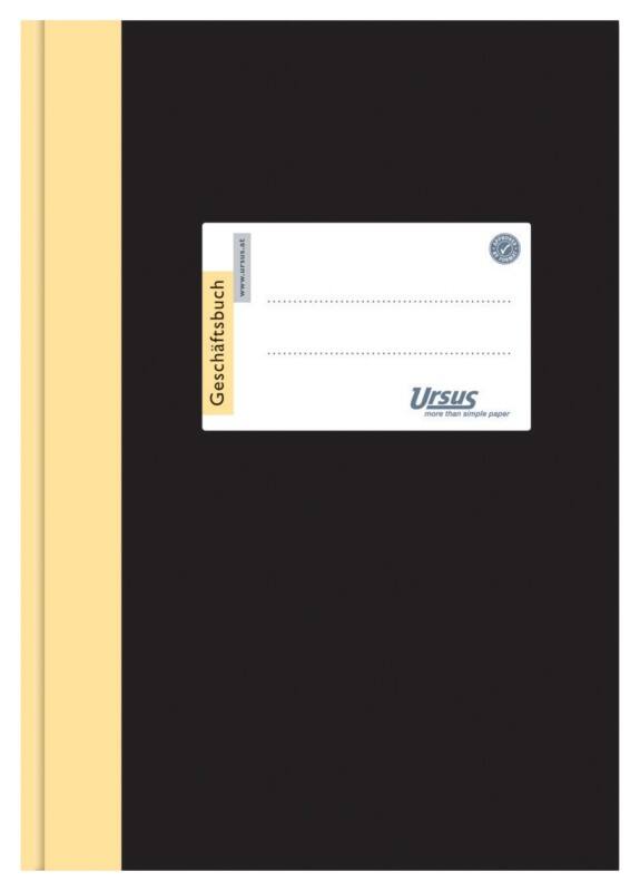 Ursus Green Geschäftsbuch 2115B96L A5 96 Blatt 80g/qm 10mm liniert