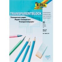 Folia Transparentpapier DIN A4 80 g/m² 210 x 297 mm Transparent 25 Blatt