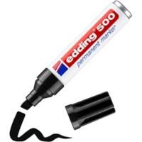 edding 500 Permanentmarker Breit Keilspitze 2 - 7 mm Schwarz Nachfüllbar Wasserbeständig