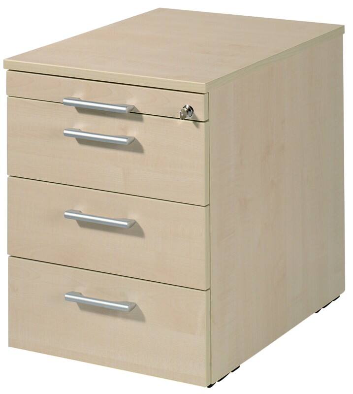 Geramoebel Rollcontainer Speed Office 3 Schubladen Ahorn 430 x 600 x 566 mm