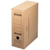 Leitz Premium Archivschachtel 6086 Mit Klappdeckel 1100 Blatt A4 oder 15 Hängeregistraturen Naturbraun Karton 12 x 27 x 32,5 cm 10 Stück