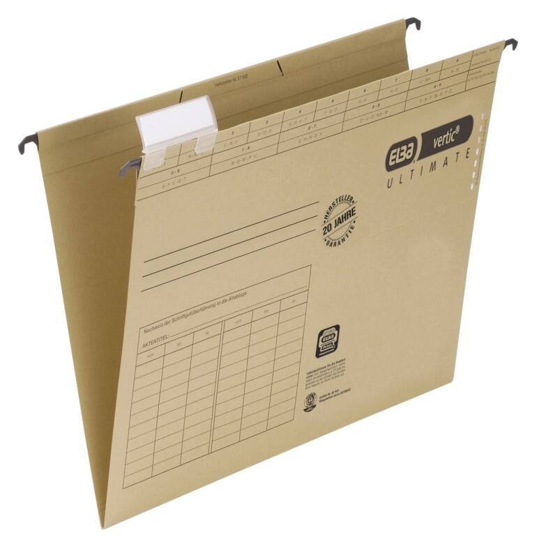ELBA Hängemappen Vertic Ultimate A4 Braun Karton 25 Stück