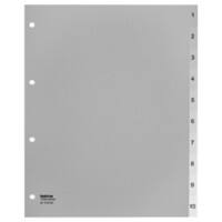 Kolma Register LongLife DIN A4 XL Überbreite Transparent 10-teilig Perforiert Kunststoff 1 bis 10