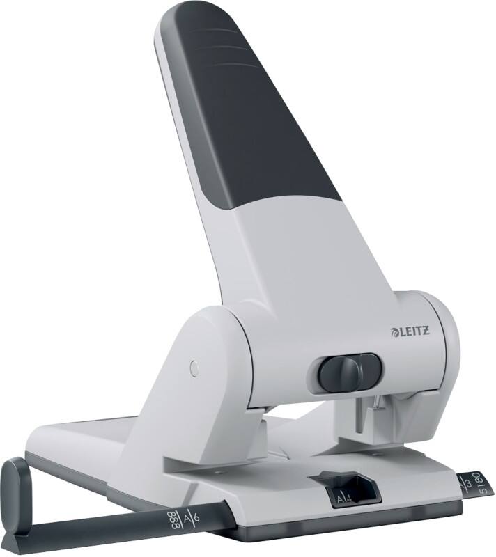 Leitz 2 Löcher Extrastarker Registraturlocher 5180 Metall Powersave 65 Blatt Weiß