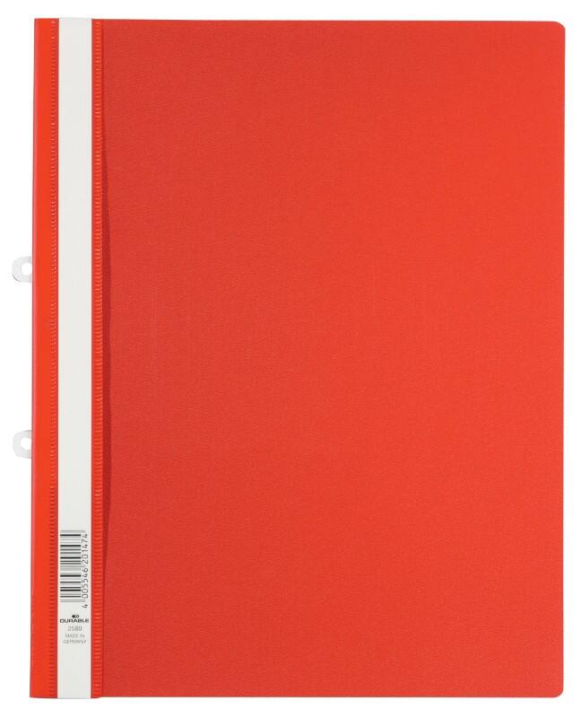 DURABLE ClearView Schnellhefter 258003 A4+ PVC (Polyvinylchlorid) 24,3 (B) x 0,2 (T) x 31 (H) cm Rot