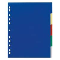 DURABLE Register 6737 DIN A4 Überbreite Farbig sortiert 5-teilig 11-fach Kunststofffolie Blanko
