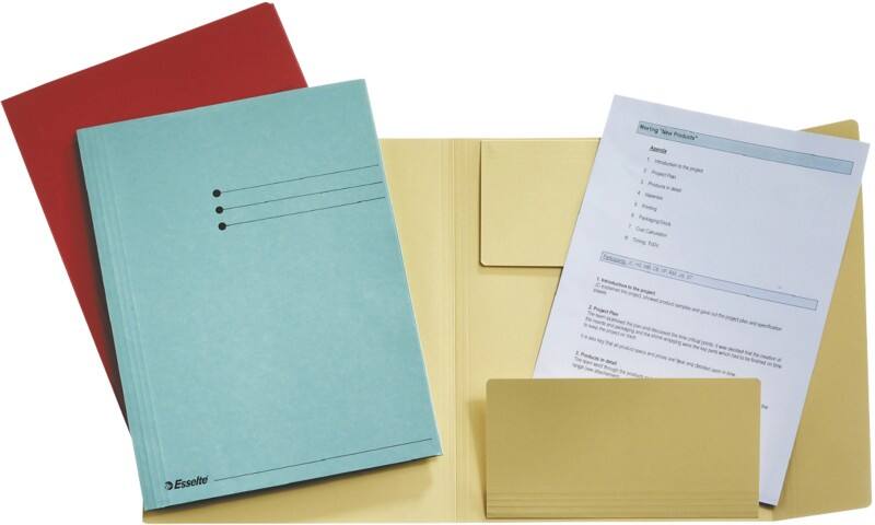 Esselte Manilla Jurismappe 1033302 DIN A4 Blau Recycelter Karton 250 Blatt 24 x 31,8 x 2 cm 50 Stück