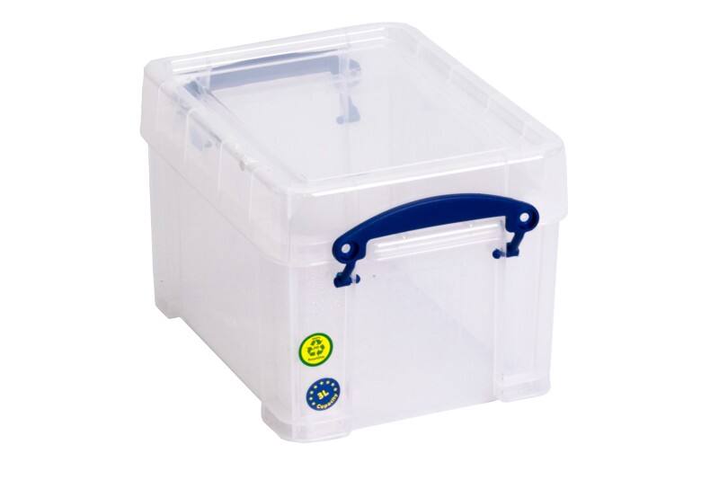 Really Useful Box Kunststoff Aufbewahrungsbox 3 L Transparent 24,5 x 18 x 16 cm