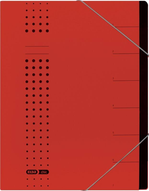 ELBA Ordnungsmappe chic A4 Rot Karton 25 x 1,2 x 31,5 cm