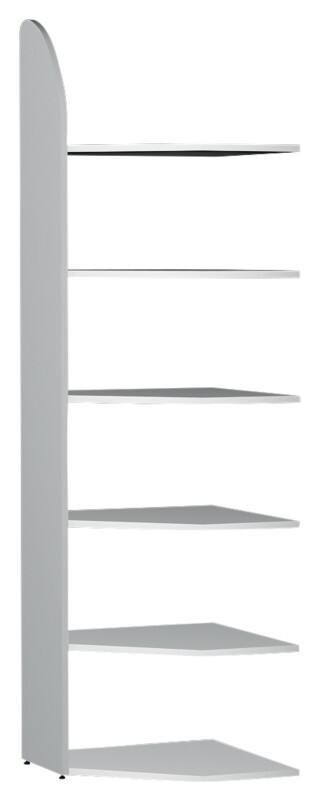 Kerkmann Dante Holz, Stahl Eckregalfeld 6 Fachböden 600 x 325 x 2.250 mm