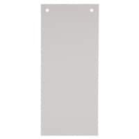 KANGARO Blanko Trennstreifen Spezial Grau Karton Rechteckig 2 Löcher 07071-10 100 Stück