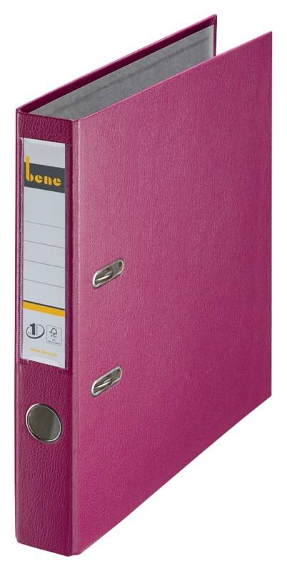 Bene No.1 Power Ordner Schmal A4 52 mm Brombeere 2 Ringe 291600 Kunststoff Hochformat